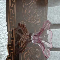 میزغذاخوری ۸ نفری باروکش وشیشه رومیزی