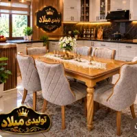 میز نهار خوری ۶نفری کد ۰۸۵۴۳۳ تولیدی میلاد