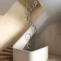 لوستر سقفی مدرن بلند طرح زاگرس|لوستر و چراغ آویز|تهران, شهرک چیتگر|دیوار