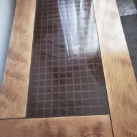 میزعسلی بزرگ شیشه ای