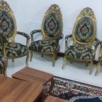 مبل فرحی ۹ نفره و ۴ عدد جلو‌مبلی|مبلمان خانگی و میز عسلی|اسلام‌‌آباد غرب, |دیوار