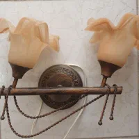 چراغ آویزدیواری  ۲شاخه فرفوژه