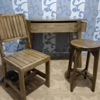 میز و صندلی تحریر تمام چوب روس اصلی