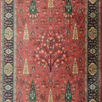 فرشینه زمینه لاکی|فرش|مسجد سلیمان, |دیوار