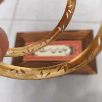 النگو نقره ۹۲۵ با آبکاری طلایی سایز ۳|جواهرات|کرمانشاه, |دیوار