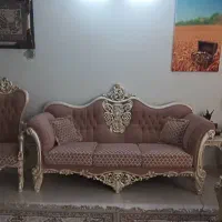 مبل کلاسیک استیل 9نفره خیلی سالم|مبلمان خانگی و میز عسلی|اسلامشهر, شهرک واوان|دیوار