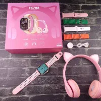 پک ساعت هوشمند + هدفون بلوتوثی + 5 بند|لوازم جانبی موبایل و تبلت|کرج, گوهردشت|دیوار