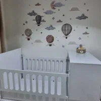فروش تخت دو حالته نوزاد و تبدیل ب تخت نوجوان|تخت و صندلی بچه|الیگودرز, |دیوار
