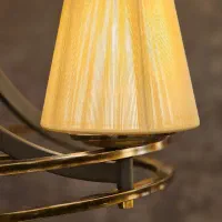 لوستر مدل لهستانی عصایی دو رینگ