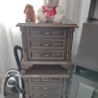 میز لوازم آرایشی همراه دوتا پاتختی  چوب راش|تخت و سرویس خواب|فردیس, سرحد آباد|دیوار