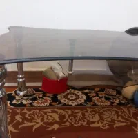 میز جلو مبلی شیشه ای