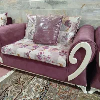 مبل هفت نفره راحتی سالم وتمیز|مبلمان خانگی و میز عسلی|اقبالیه, |دیوار