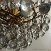 دو عدد لوستر تمام کریستال|لوستر و چراغ آویز|اراک, |دیوار