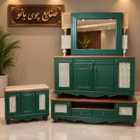 کنسول با آینه و میزتلویزیون و جاکفشی رنگهای مختلف