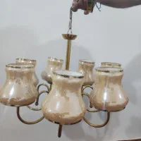 لوستر فلزی طلایی