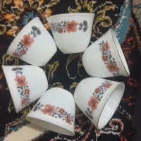 فنجان ارکوپال کره ایی قدیمی لب طلایی