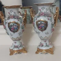 گلدان چینی و کریستال