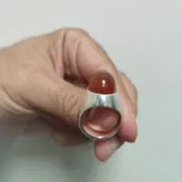 دو عدد انگشتر کلکسیونی عقیق یمن با رکاب فیلی|جواهرات|نهاوند, |دیوار