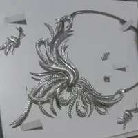 سرویس طلا رنگ سفید