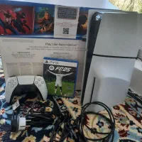 PS5 اسلیم 1ترابایت تک دسته ریجن اروپا|کنسول، بازی ویدئویی و آنلاین|سنگر, |دیوار