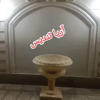 گلدان بتنی گرد پایه دار سنگین|مصالح و تجهیزات ساختمان|تهران, شهر‌زیبا|دیوار