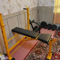 میز پرس و ادوات بدنسازی و دمبل و هالتر|تجهیزات ورزشی|تیران, |دیوار