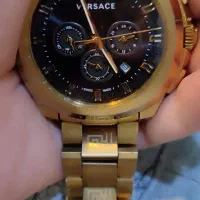 ساعت اصل ورساچه مردانه طلایی