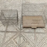 دو تا قفس بزرگ و کوچیک به همراه کاور|لوازم جانبی حیوانات|الوند, |دیوار