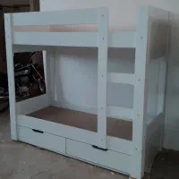 تخت دوطبقه پایه ال نردبانی|تخت و سرویس خواب|مشهد, شهرک امام هادی (شهرک غرب)|دیوار