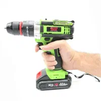 دریل شارژی چکشی ۳۶ ولت سه نظام فلزی باتراز و لوازم