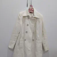 کت زمستانی در حد نو رنگ سفید