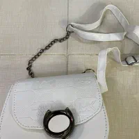 کیف سفید مجلسی زیبا