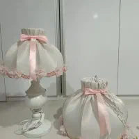 لوستر و آباژور ست پارچه ای شیک