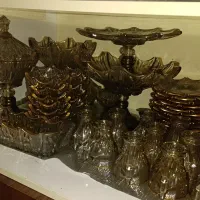سرویس آجیل خوری و میوه خوری شامپاینی
