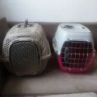 باکس گربه و سگ،ظرف غذا و کلی لوازم پت