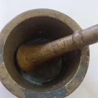 هاون قدیمی برنجی