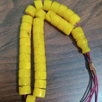 تسبیح کهربا خامه عسلی ۳۳ عددی سایز ۱۳ میل|زیورآلات و اکسسوری|سرپل ذهاب, |دیوار