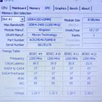 ۲ عدد رم لپ تاپ ۸ کینگستون DDR4
