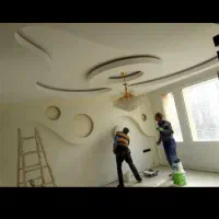 طراحی مشابه کاغذدیواری نقاشی منزل رنگ کاری
