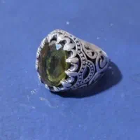 انگشتر نقره توپاز،یمنی،الکساندریت