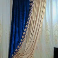 پرده|پرده، رانر، رومیزی|کاکی, |دیوار