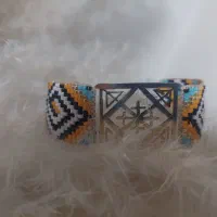 دستبند میوکی با پلاک طلا