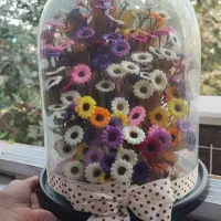 با کس گل شیشه ای