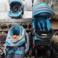 سرویس کالسکه دلیجان. سه چرخه کودک .موکت باب اسفنجی