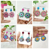 گوشواره سنتی رزینی،یلداگردنبندعکس تاشولاکت)موی یار