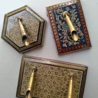 قلمدان خاتم کاری قدیمی(اصل اصفهان)