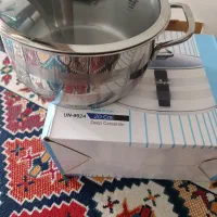 قابلمه استیل یونیک مدل 9924  و یک عدد شیر جوش