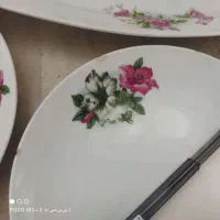 ظروف گلسرخی قدیمی|کلکسیون اشیاء عتیقه|محمودآباد, |دیوار