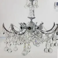 ۳ عدد لوستر بلوری کریستالی ۷ شاخه