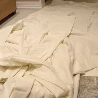 پرده پذیرایی حریر ترک درحد نو ۶ تیکه|پرده، رانر، رومیزی|تهران, اکباتان|دیوار